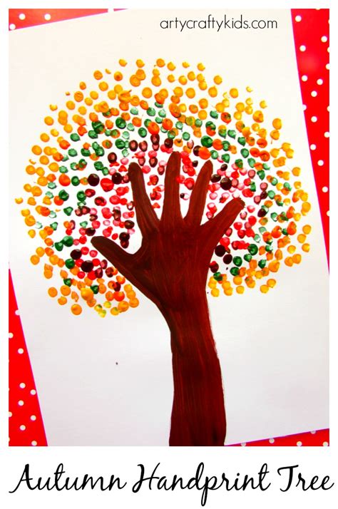 Autumn Handprint Tree Arty Crafty Kids