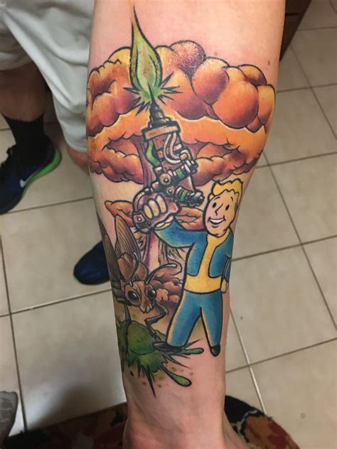Fallout Themed Tattoo By Katrina Keteri At Old Anchor Tattoo In Portage Michigan Tattoos