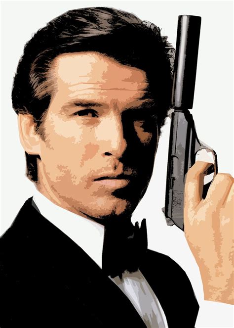 007 Bond Brosnan Poster By Nick Lopez Displate