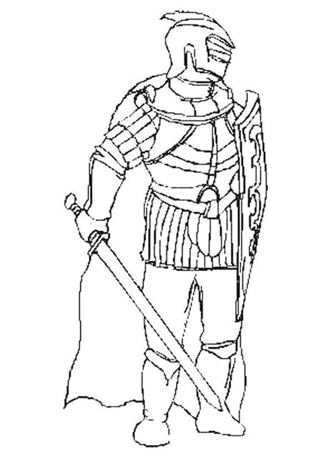 printable warrior coloring pages