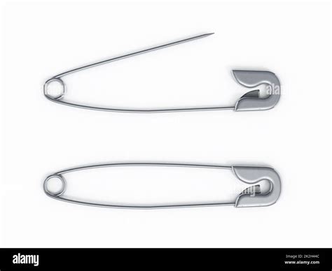 Open And Closed Safety Pins Stock Photo Alamy