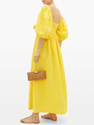 Mara Hoffman Violet Knotted Organic Cotton Midi Dress We Select Dresses