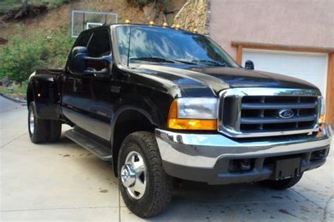 Buy Used Beautful Black 1999 Ford F350 4x4 73 Diesel Dually With 91k