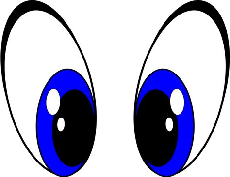 Eye Cartoon Clip Art Cute Blue Cartoon Eyes Png Download Full