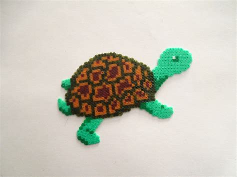 Perler Beads Turtle Perler Beads Melting Beads Beading Patterns My