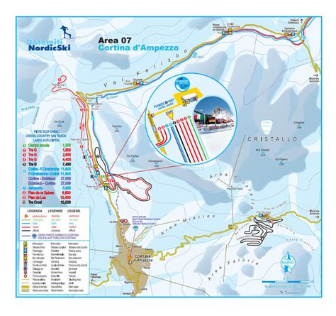 Cortina Dampezzo Ski Resort Piste Maps