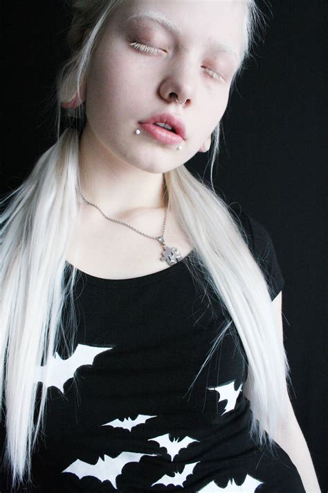 Portrait Photography Idea Unusual Appearance Pale Skin Albino White