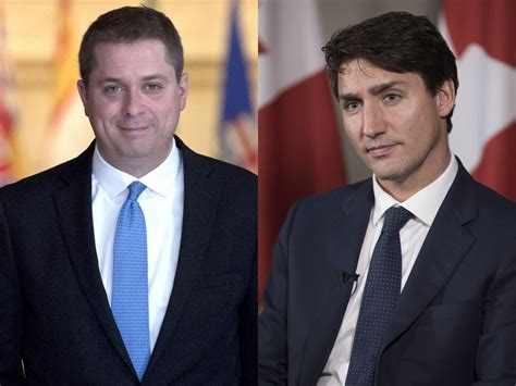 liberals trudeau hit new low but poll suggests they could defeat scheer if election becomes two