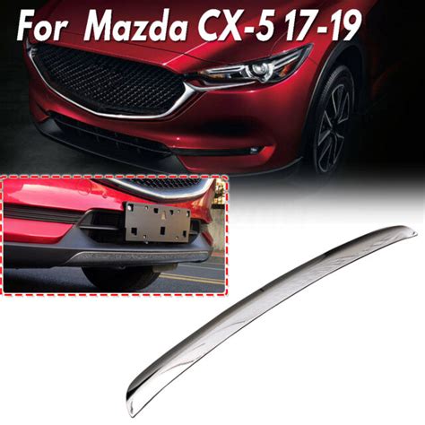 For Mazda Cx 5 Cx5 2017 2019 Stainless Steel Chrome Front Bumper Lip