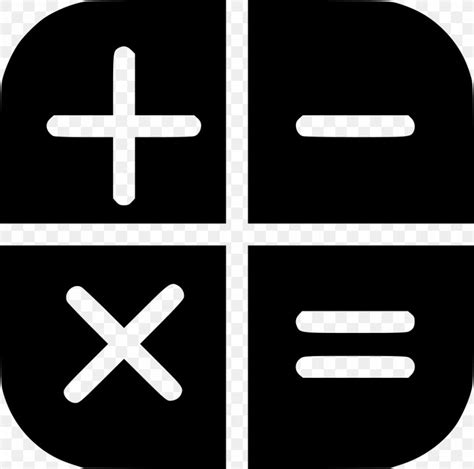 Scientific Calculator Symbol Png 980x972px Calculator Area Black