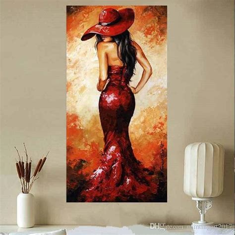 2019 Large Handmade Abstract Sexy Women Paintings Home