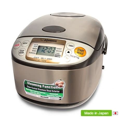 Stop cooking, unplug the rice cooker and check everything is correctly fitted. ZOJIRUSHI FUZZY LOGIC Rice Cooker / Cuiseur à Riz NS-TSQ10 ...