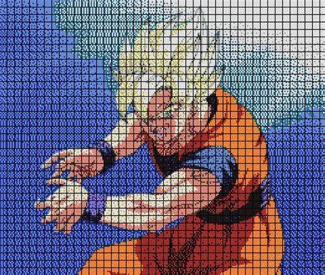 Let's call this list grid a quicker way to do this is to do it all in one line as deleted on Twitter: "Super Saiyen Goku minecraft pixel art grid! #pixelart #TravelTuesday # ...