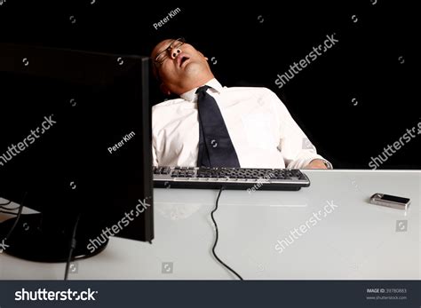 Businessman Asleep His Desk Stock Photo 39780883 Shutterstock