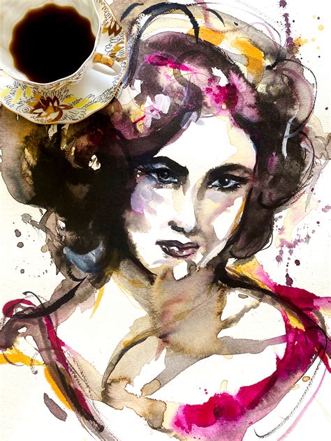 Coffee Portraits Painting With Coffee On Behance