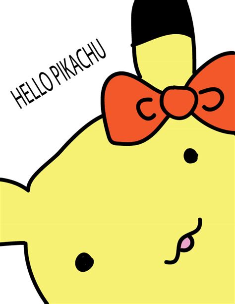 Hello Pikachu By Ihasyourheart On Deviantart