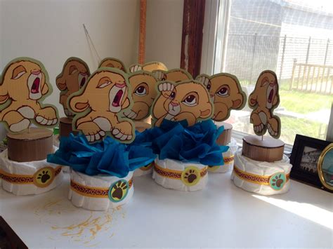 Baby Simba Centerpieces The Lion King By Delabhe Baby Shower Baby Boy