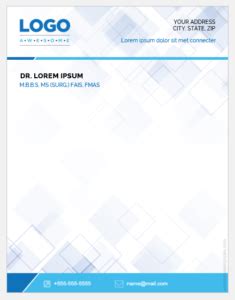 It also features a stylish and modern design. Doctor Letterhead - Doctor S Letterhead Templates For Ms ...