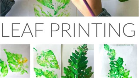 Leaf Printing Art Youtube