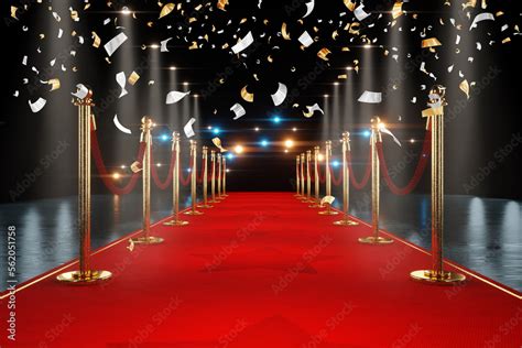 Real Red Carpet Background With Paparazzi