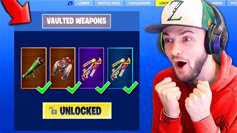 Fortnite Battle Royale Vaulted Weapons Fortnite Free Now