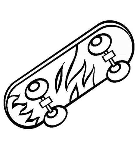 75 Desenhos De Skate Para Imprimir E Colorirpintar