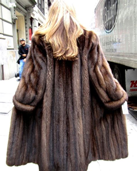 just reduced pre owned russian sable coat size 10 12 madison avenue furs and henry