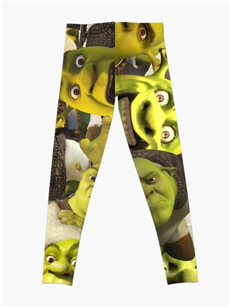 Shrek Collage Leggings For Sale By Llier4 Redbubble