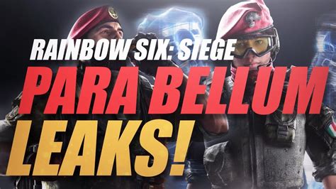 Rainbow Six Siege Para Bellum Leaks And New Information Rainbow Six