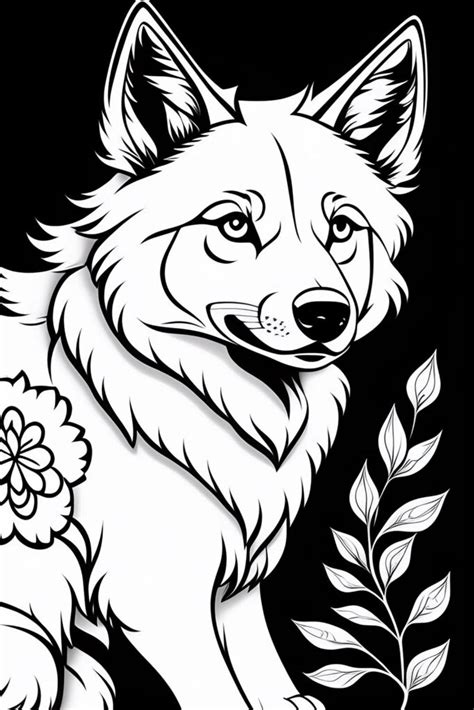 Wolf Anime Coloring Pages