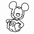 Dibujo de Mickey para colorear e imprimir - Dibujos y colores