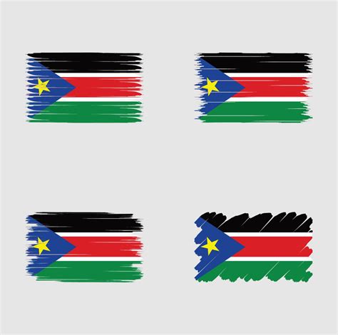 coleção bandeira do sudão do sul 5066553 vetor no vecteezy