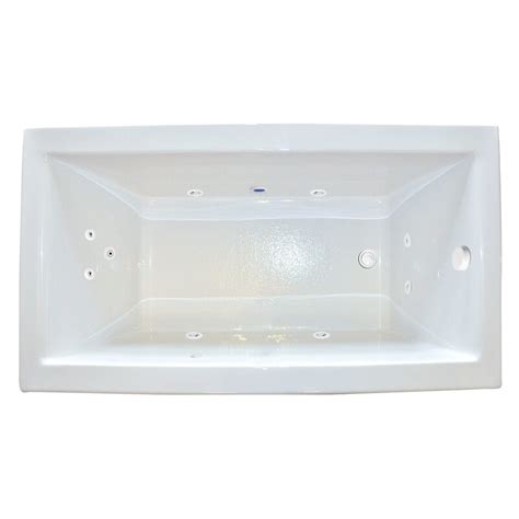 Click here to go to hydro massage tahoe a12j series 72w x 42d x 30h white freestanding whirlpool bathtub detail page. Hydro Massage Products Zen 60" x 30" Undermount Whirlpool ...
