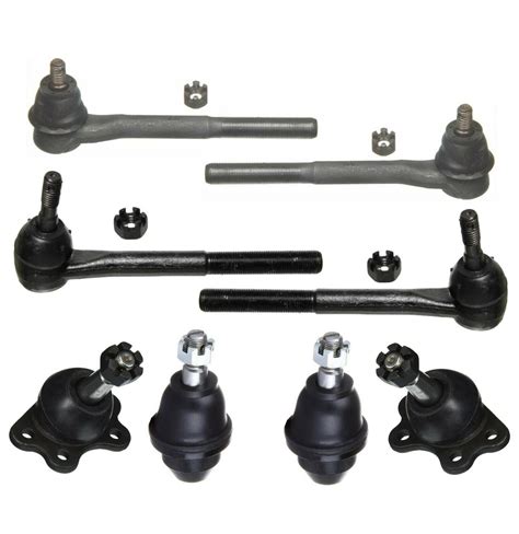 Pc Ball Joints Upper Lower Tie Rod Ends Inner Outer Set Suspension