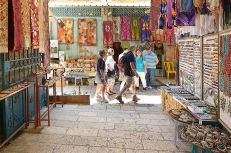 Il Mercato Arabo Di Vecchia Città Gerusalemme Israele Fotografia