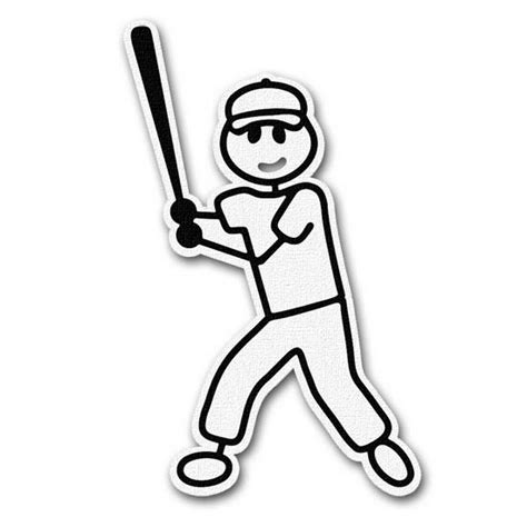 Rbs Stick Figure Baseball Boy Scrappin Sports Stuff