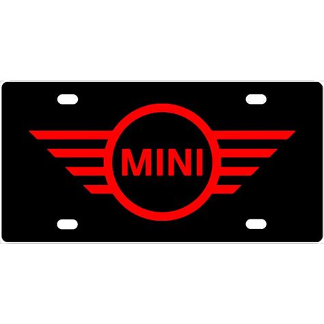 Mini Cooper Logo License Plate Aluminum Novelty License Plate