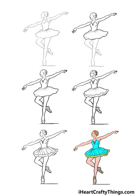 Ballerina Drawing How To Draw A Ballerina Step By Step