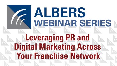 Leveraging Pr And Digital Marketing Across Your Franchise Network Youtube