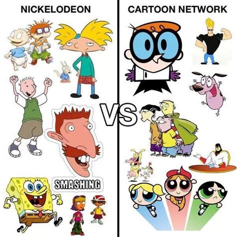 Nickelodeon Vs Cartoon Network 90s Baby Pinterest
