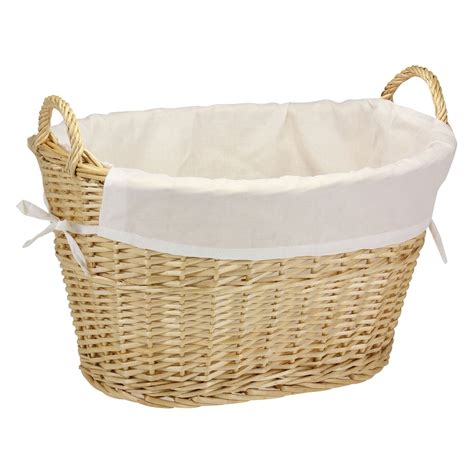 Household Essentials Washable Laundry Basket Beige