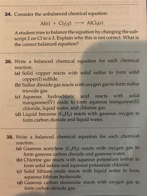 Manganese (iv) oxide and hydrochloric acid react according to the balanced reaction: Answered: Write a balanced chemical equation for… | bartleby