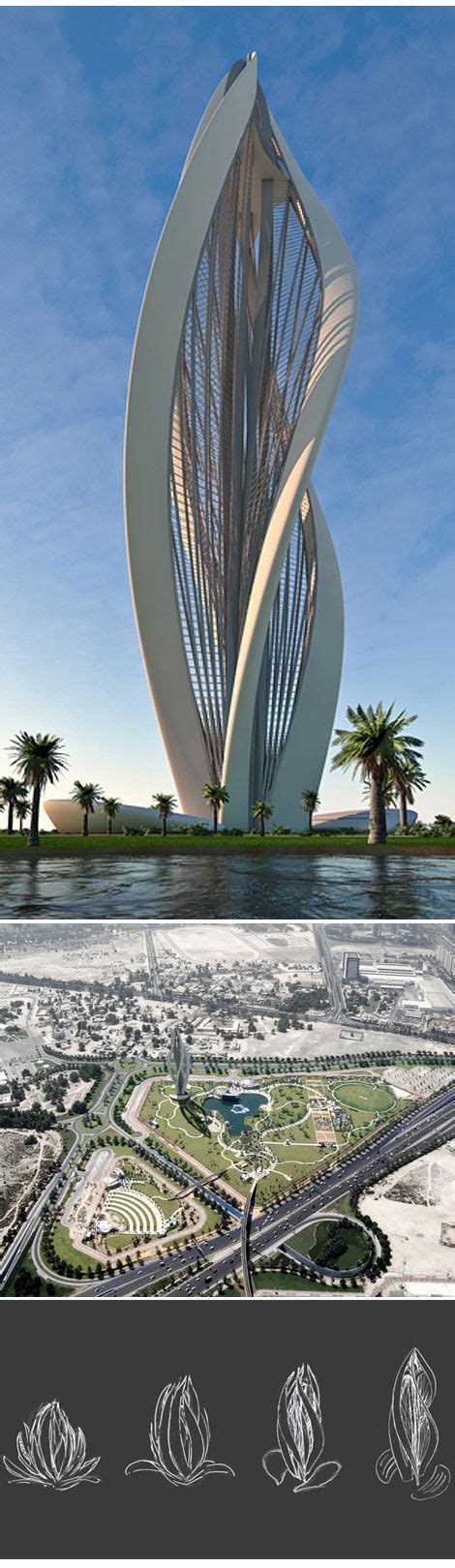 Blossoming Dubai Architecture Moderne Architecture Futuriste