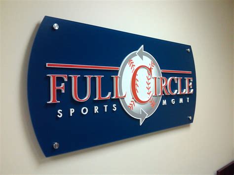 acrylic logo panel signs americas instant signs