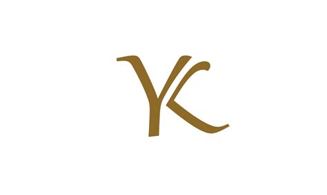 Alfabeto Letras Iniciales Monograma Logo Yk Ky Y Y K 7521342 Vector