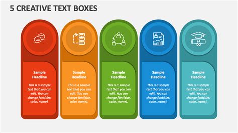 5 Creative Text Boxes Powerpoint Presentation Slides Ppt Template