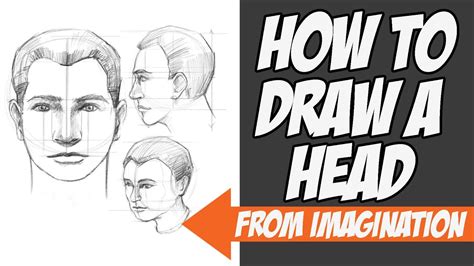 How To Draw A Head From Imagination Youtube