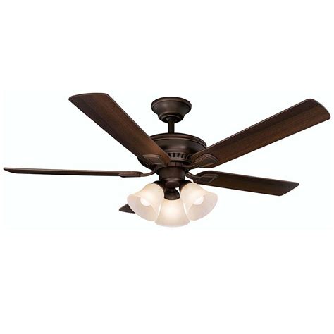 Hampton bay is the home depot store brand, so a good place to start would be home depot's hampton bay i recently installed a ceiling fan with a light where there was formerly just a light. Hampton Bay Campbell 52 in. Mediterranean Bronze Ceiling ...