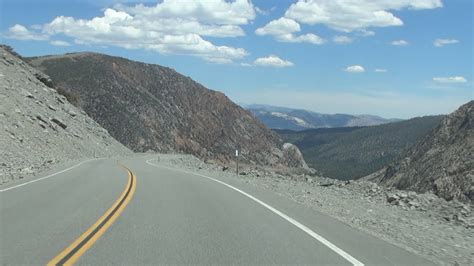California State Route Descending Tioga Pass From Yosemite Youtube