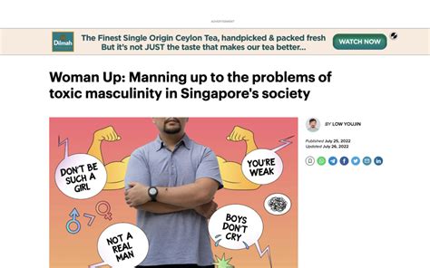 Manning Up To The Problems Of Toxic Masculinity In Singapores Society Promises Healthcare